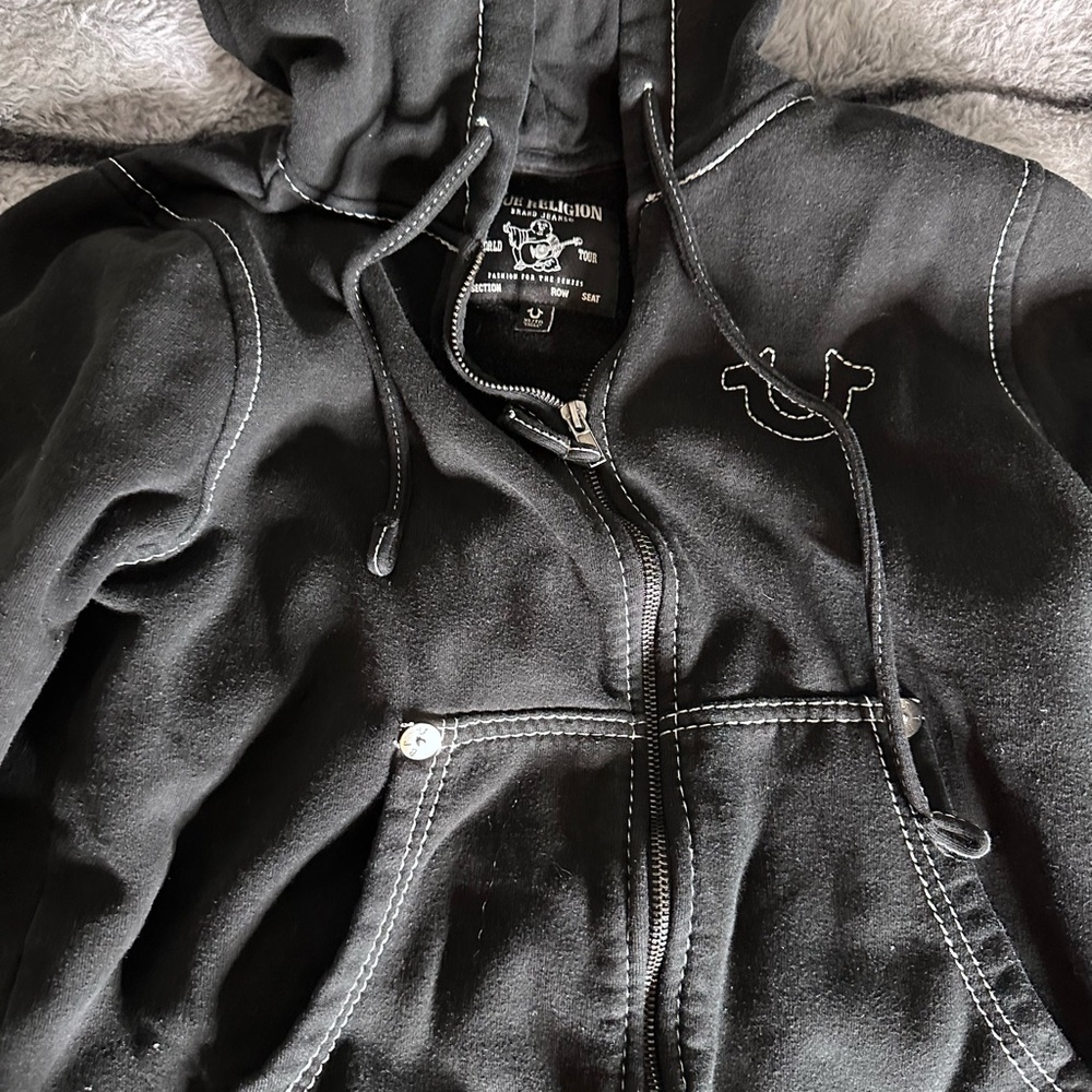 True Religion Black Hoodie